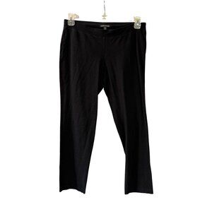 Eileen Fisher Black Stretch Ankle Pants Size S Elastic Waist
